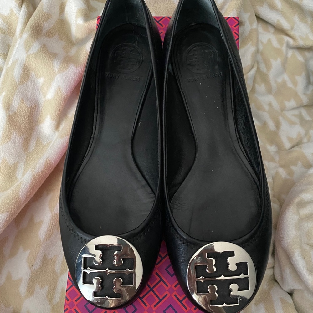Tory Burch black/silver reva